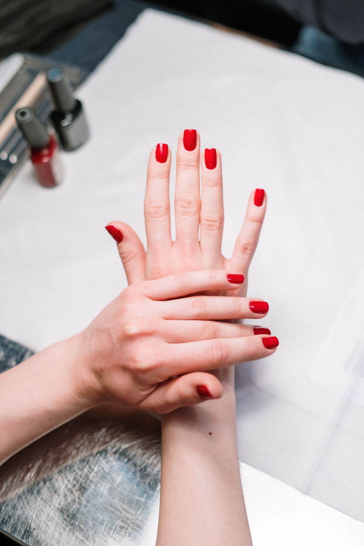 Nail service at Glossy Nails Spa, Matthews NC