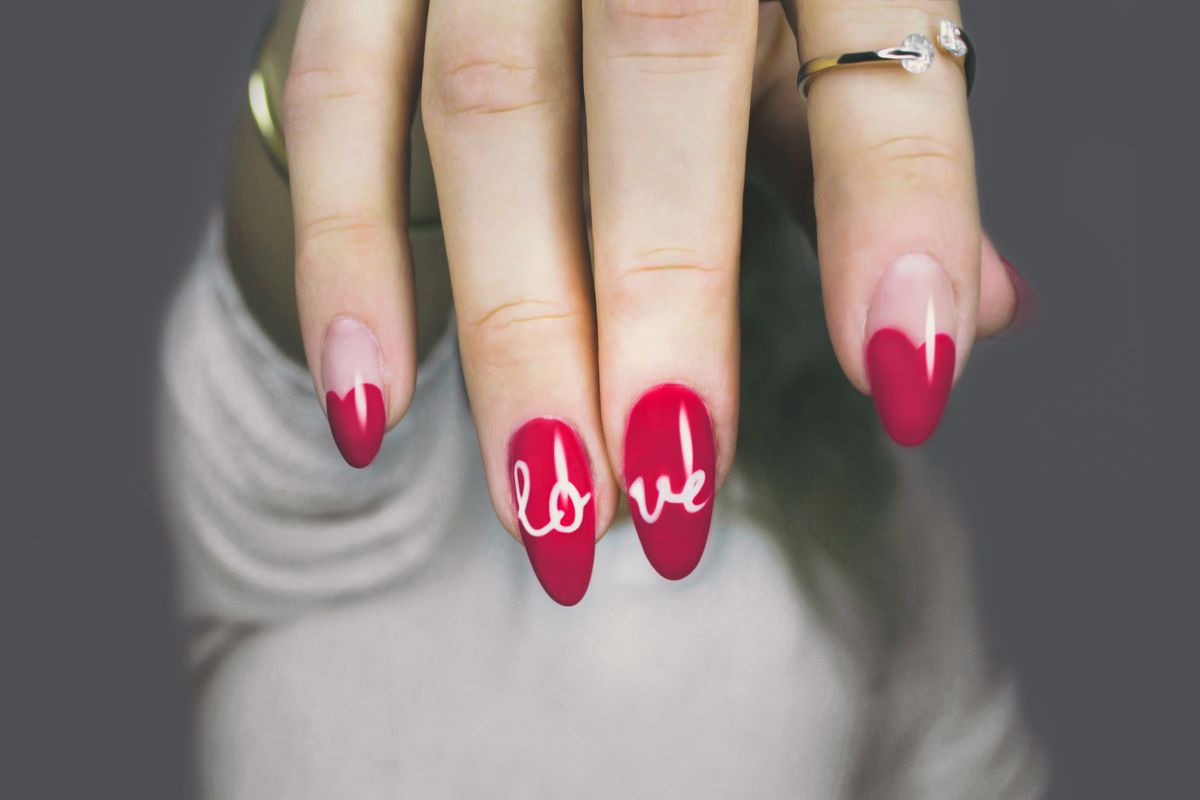 Gel manicure detail at Glossy Nails Spa